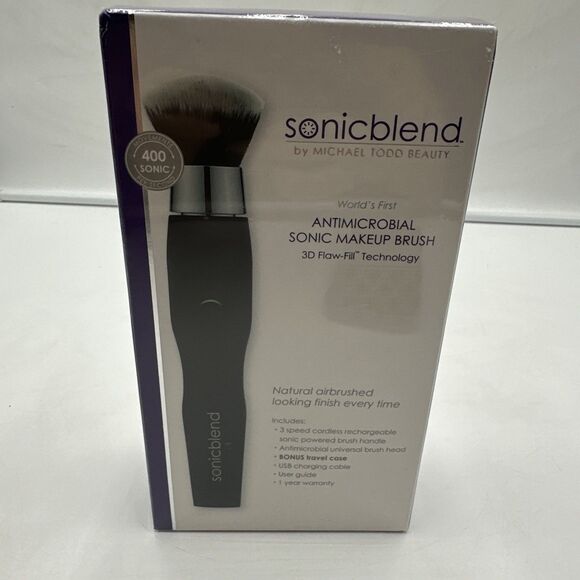 Sonicblend by Michael Todd Beauty Antimicrobial 3D Makeup Brush NEW In Box NIP - Picture 1 of 5